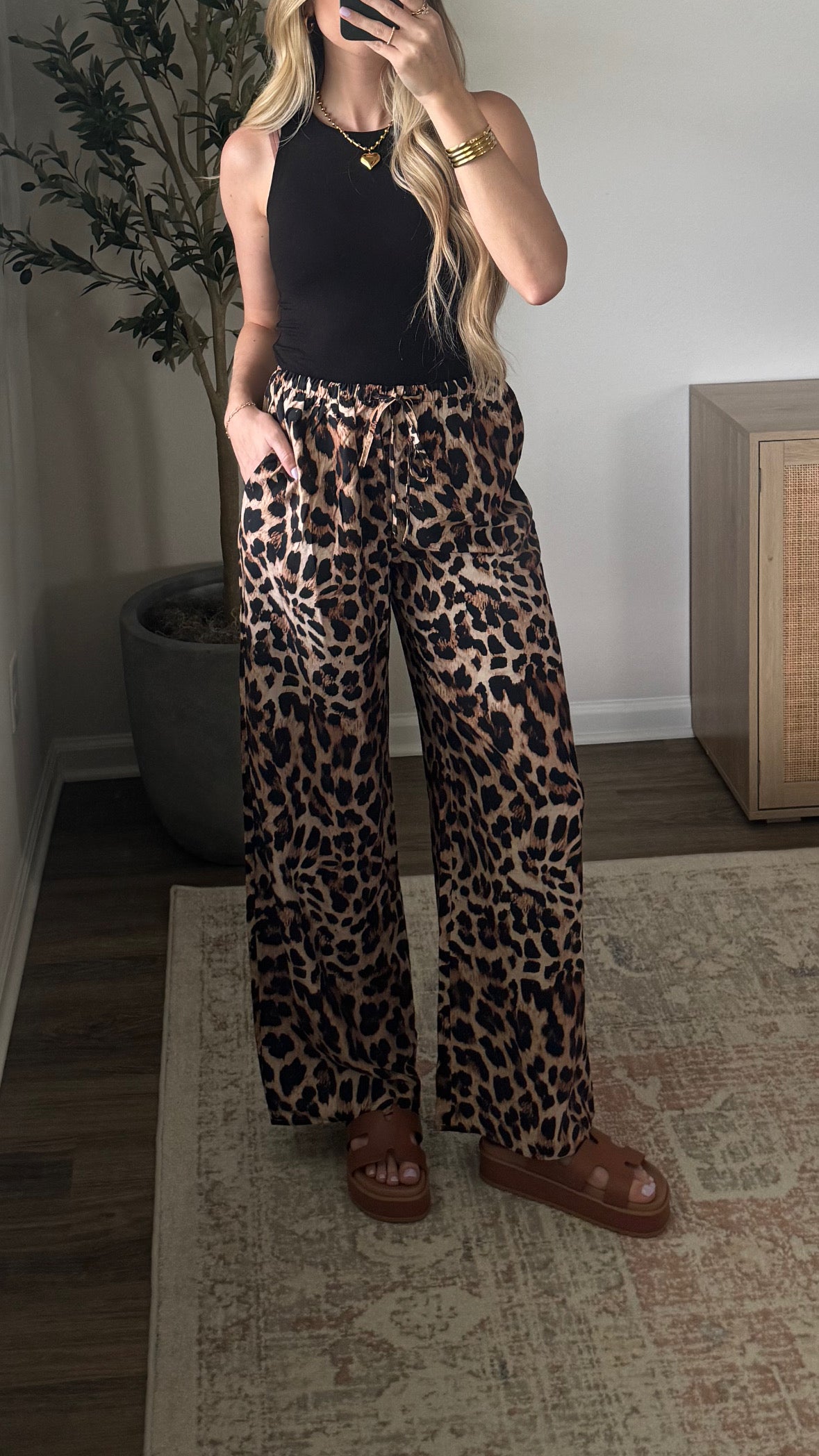 Lightweight Leopard Pants