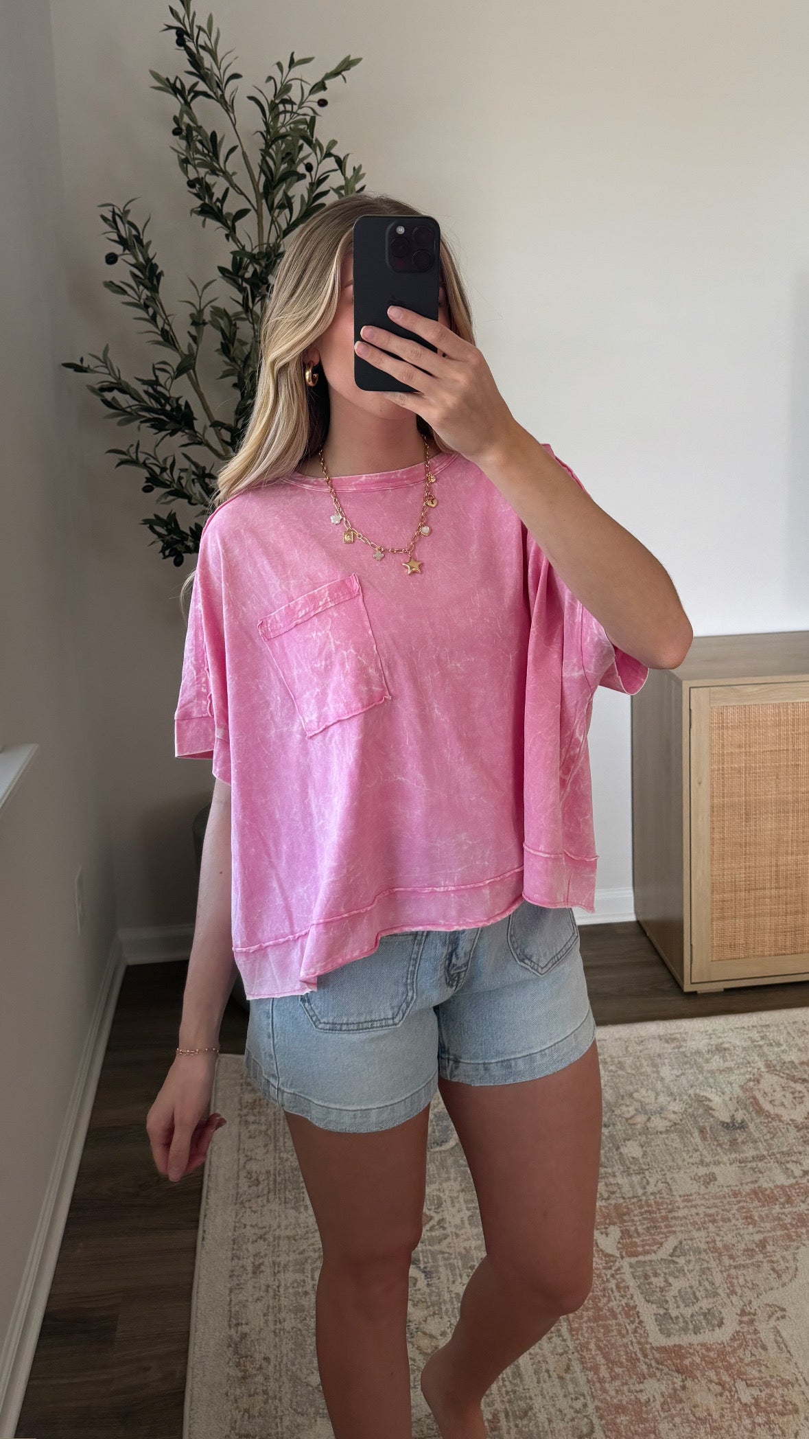 3 Colors / Camryn Cropped Tee