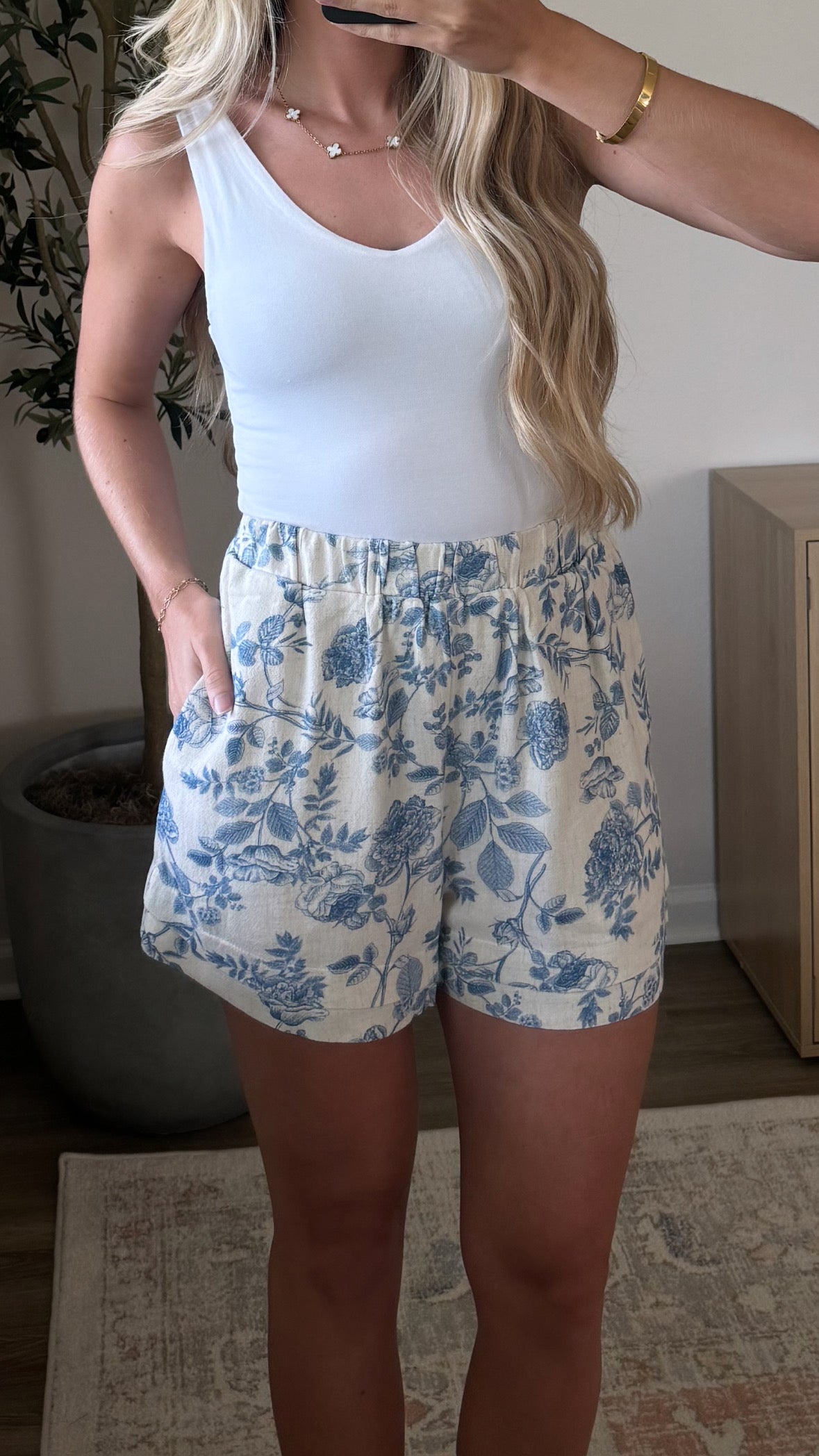 Capri Floral Shorts