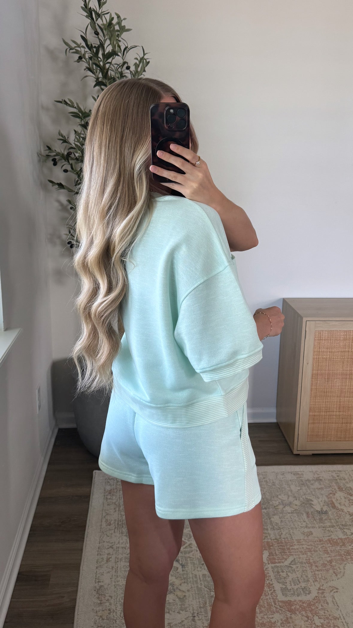Sunday Stroll Shorts Set / Mint