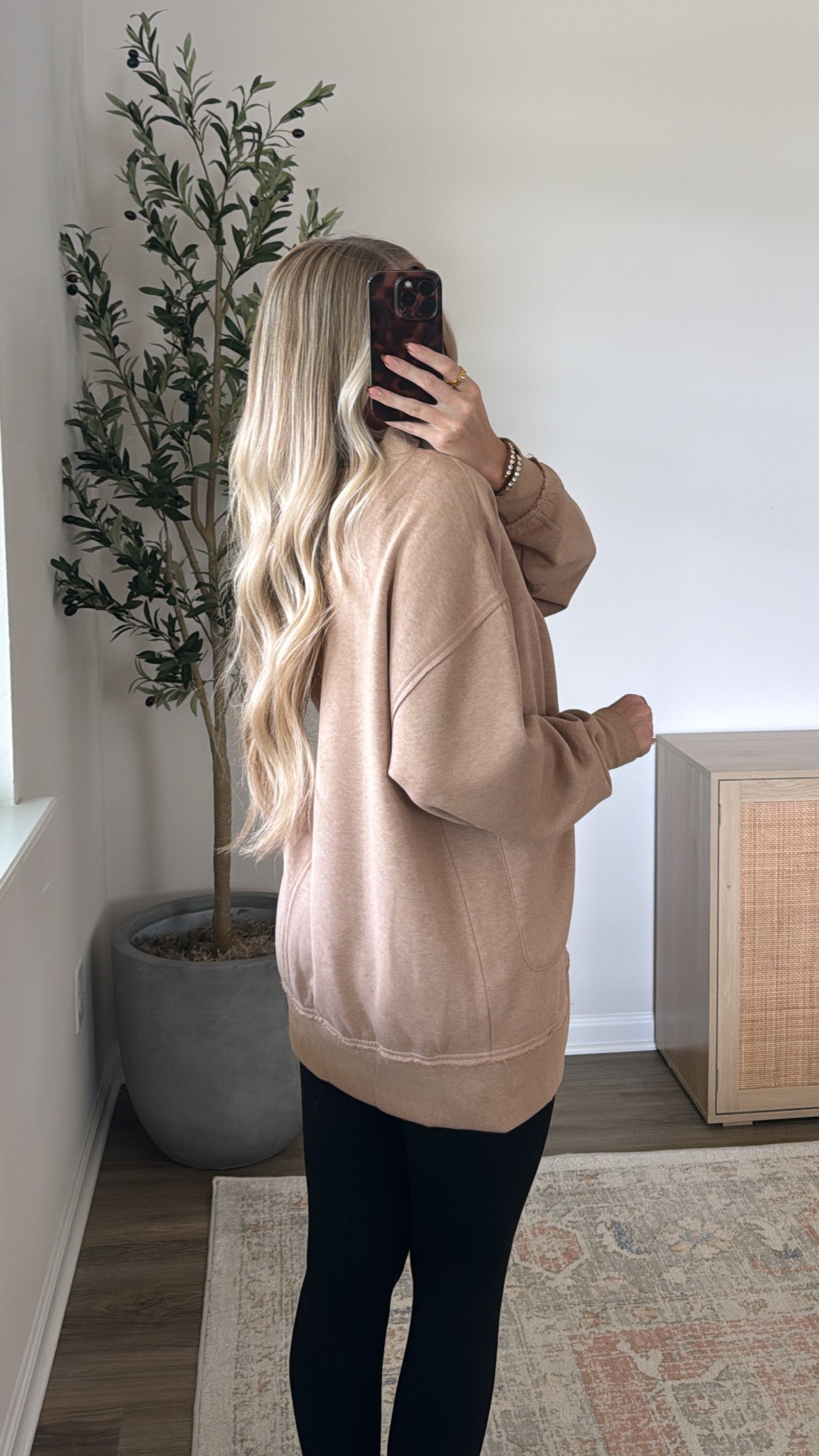 Button Down Cardigan / Biscotti