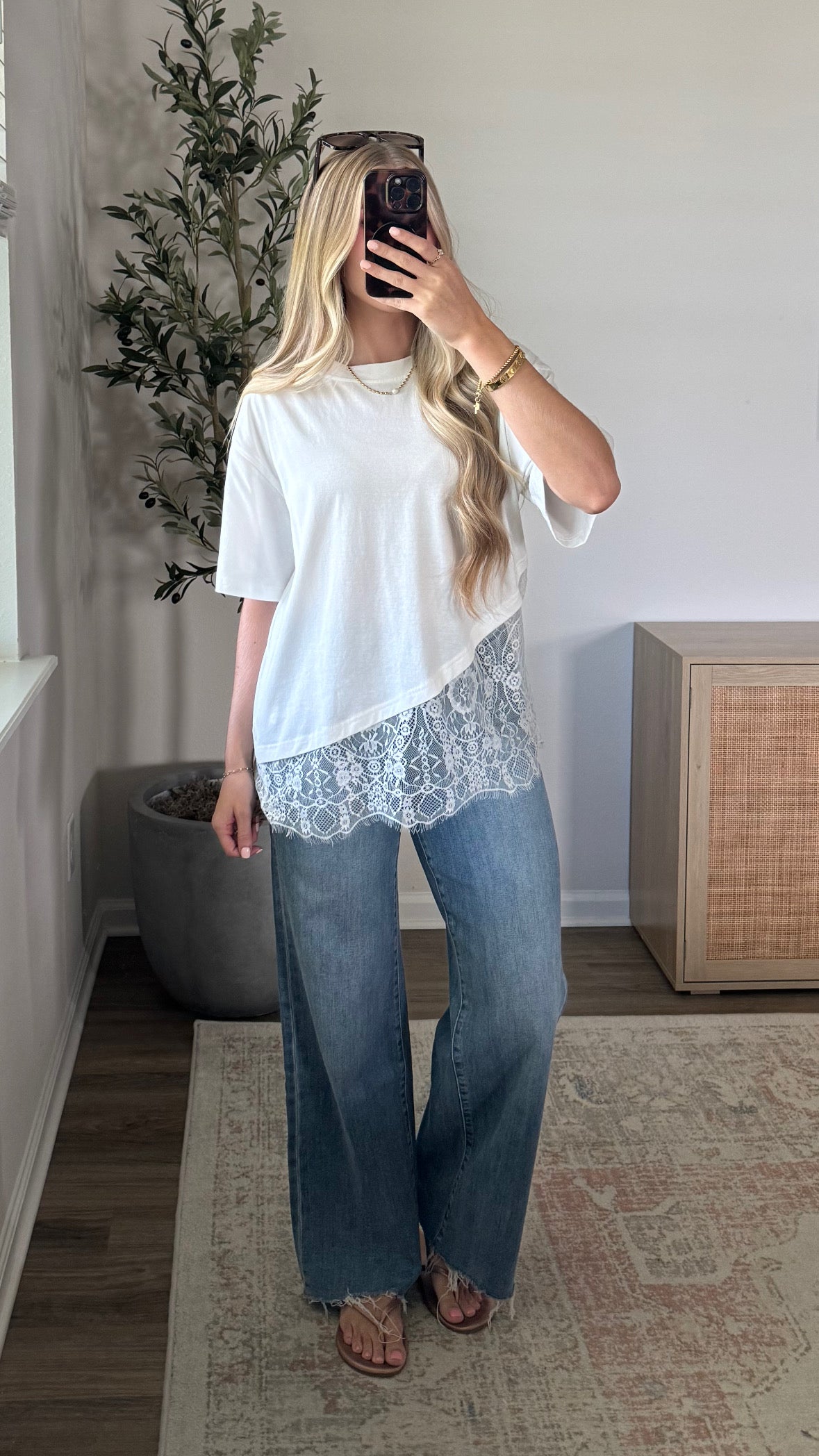 Lace T-Shirt / White