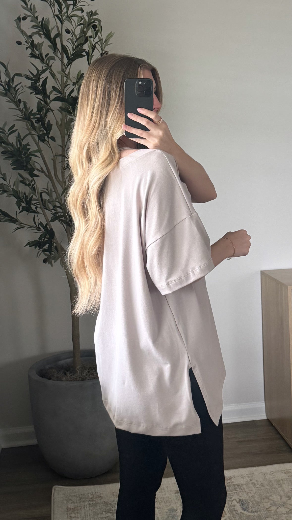 Saturday Oversized Tee / Tan