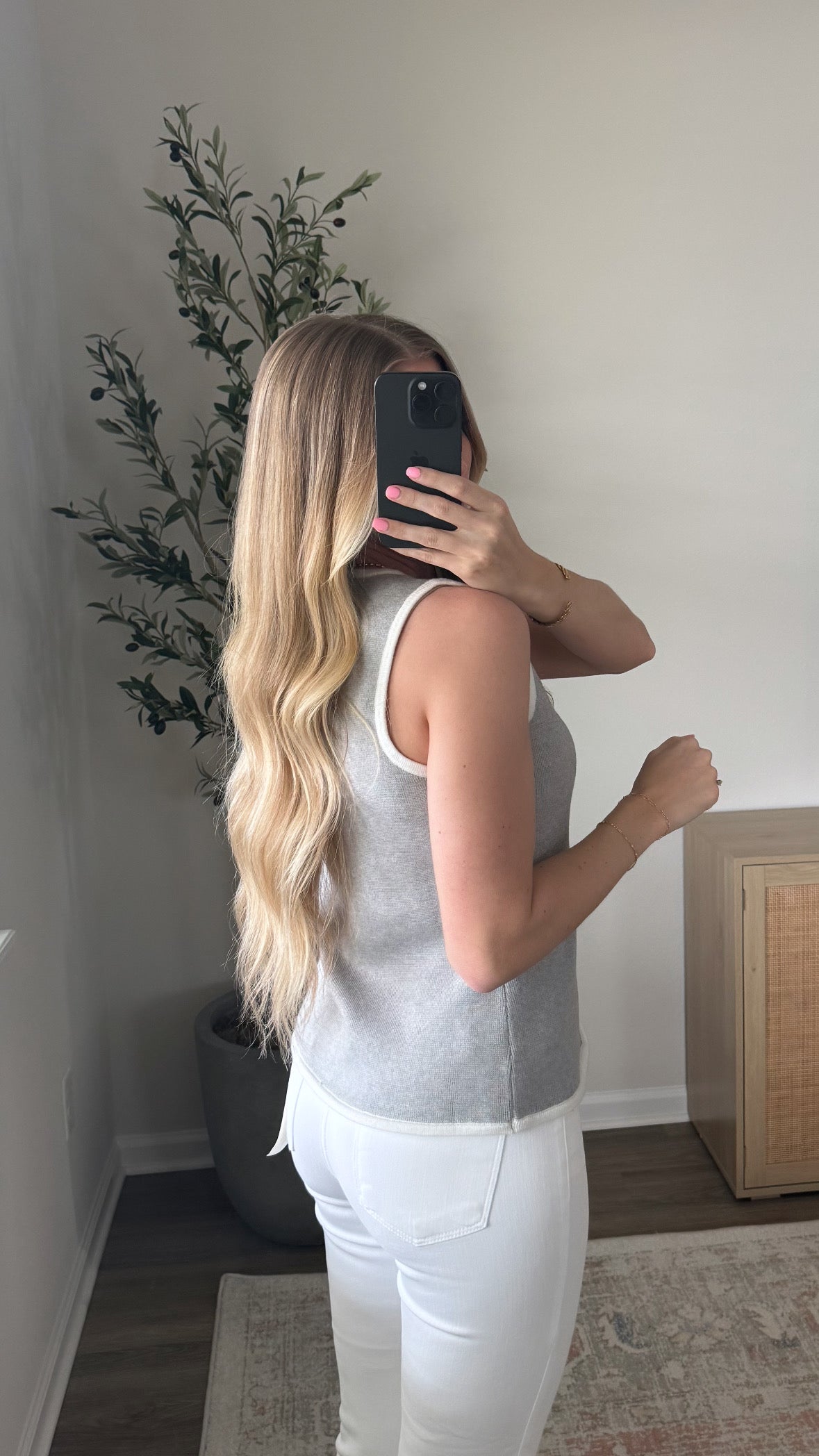 Chloe Knit Sweater Vest / Grey