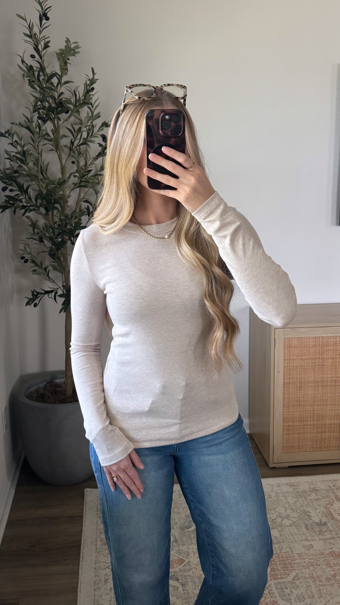 Butter High Neck Long Sleeve / Oatmeal