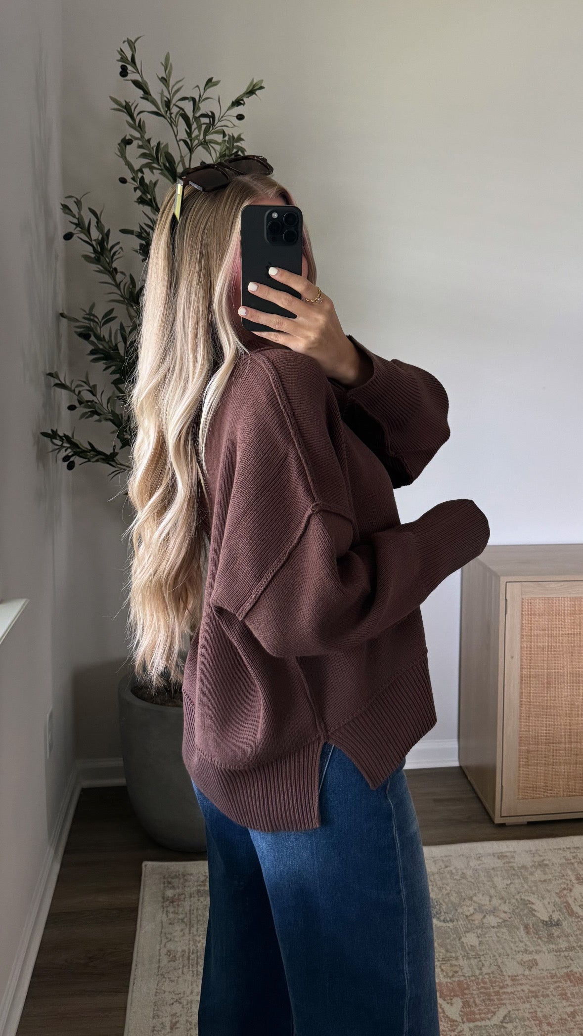 Cropped Essential Knit / Brown
