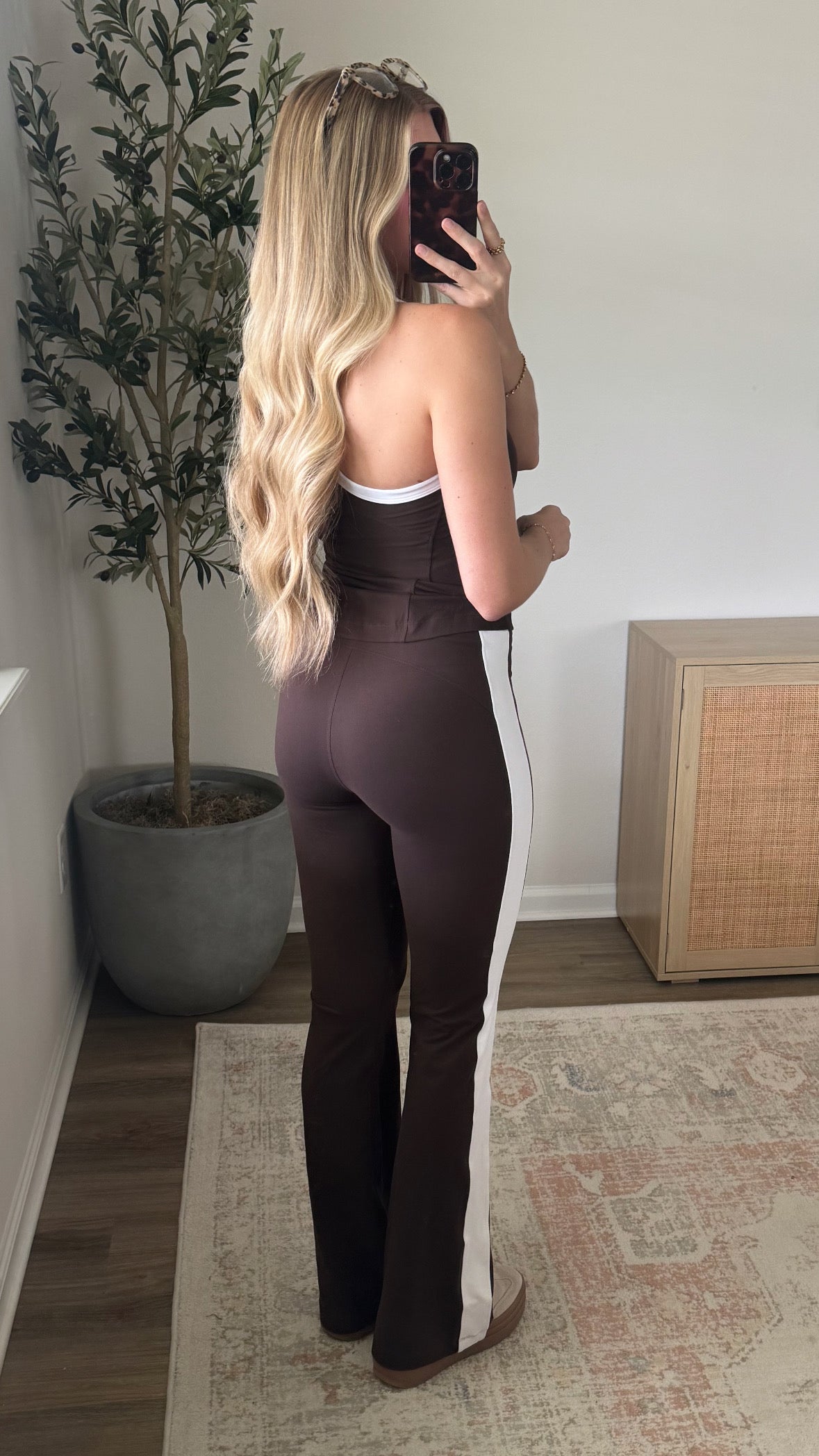 Riley Butter Leggings + Tank Set / Brown