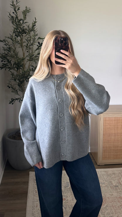 Harvest Cardigan / Heather Grey