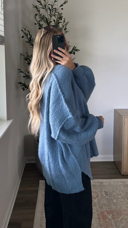 Oversized Sweater / Dusty Blue