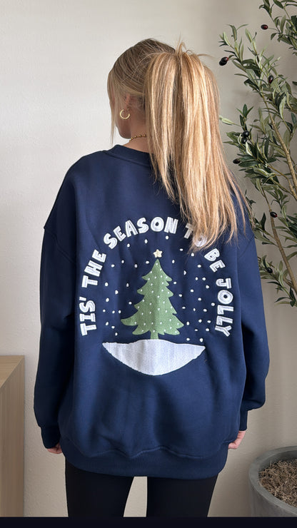 Tis' the Season Sweatshirt / Blue