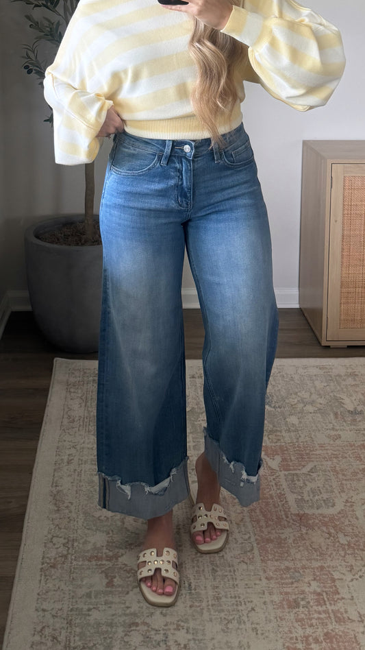 Scottie Wide Leg Denim / Medium Wash