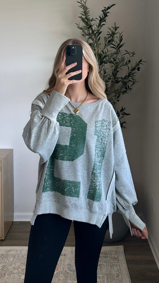 Varsity Pullover / Green