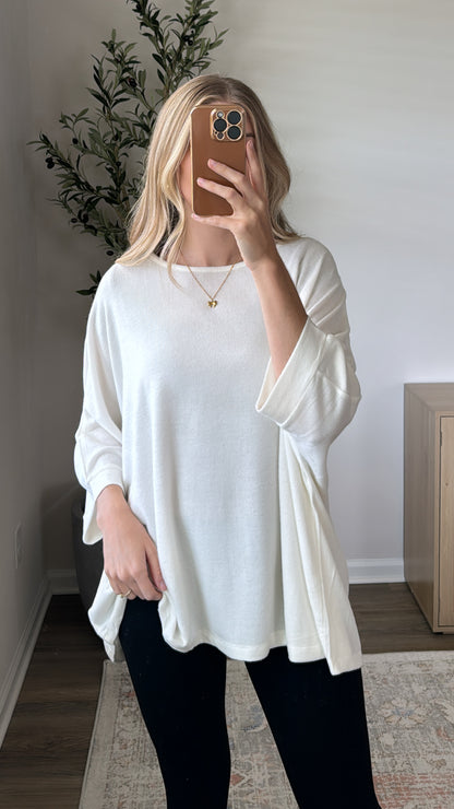 Oversized Butter Tee / Cream