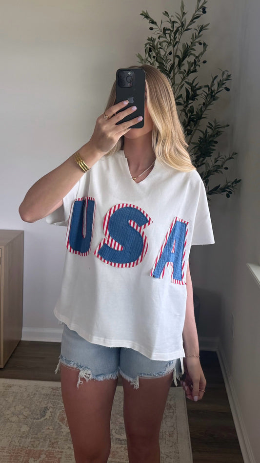 Vintage USA Tee / White