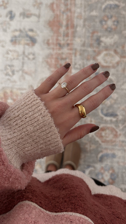 Wavy Statement Ring / Gold