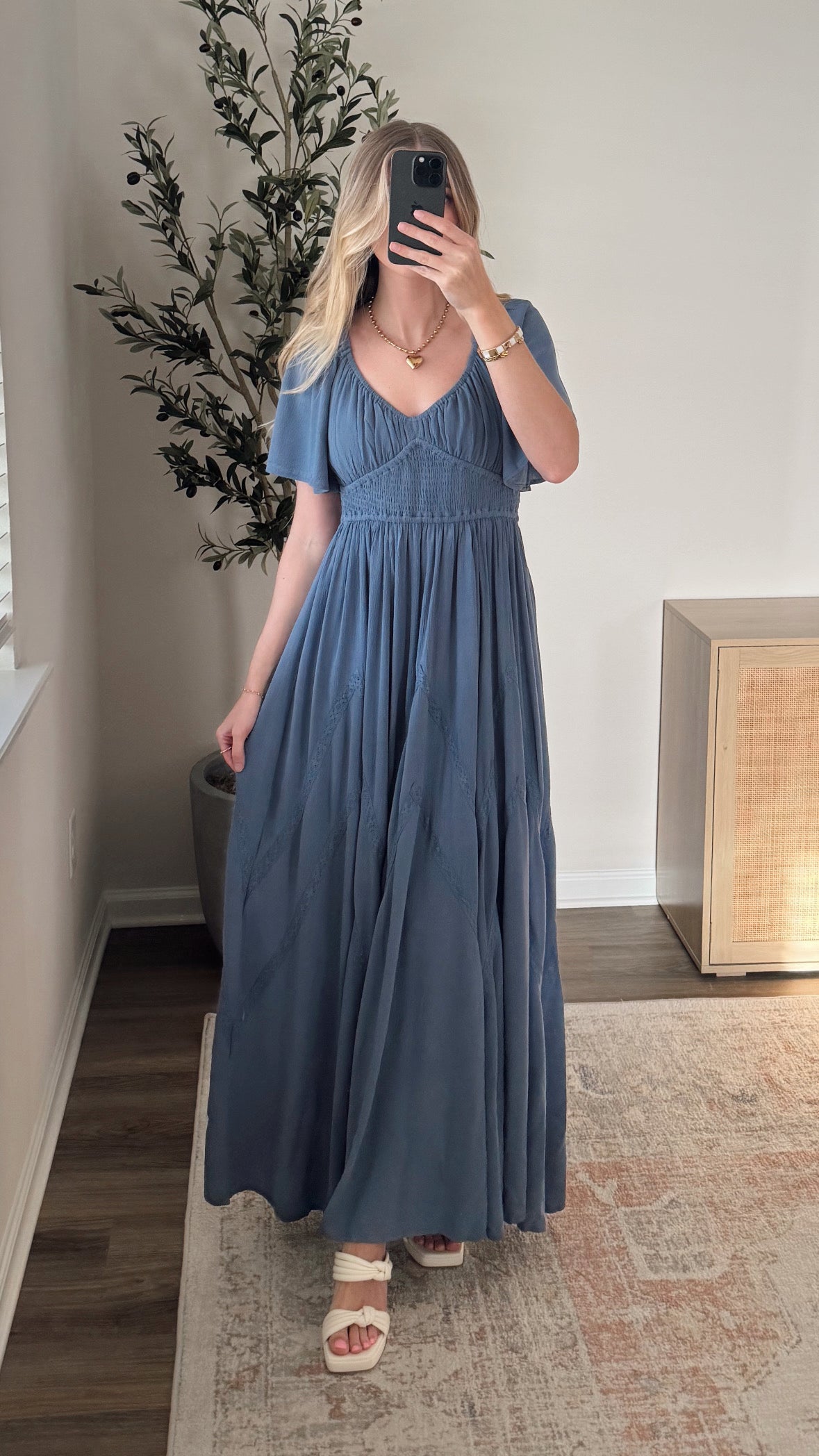 Haven Maxi Dress / Blue