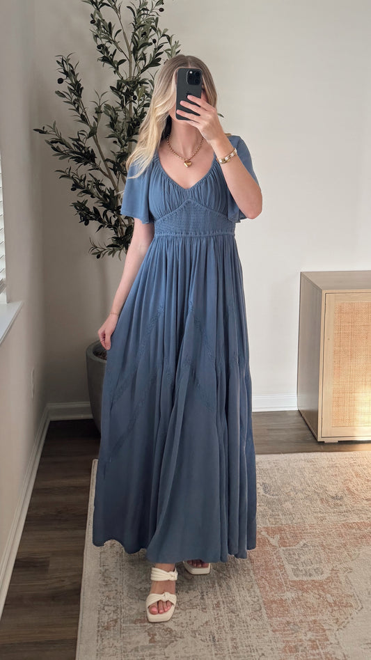 Haven Maxi Dress / Blue