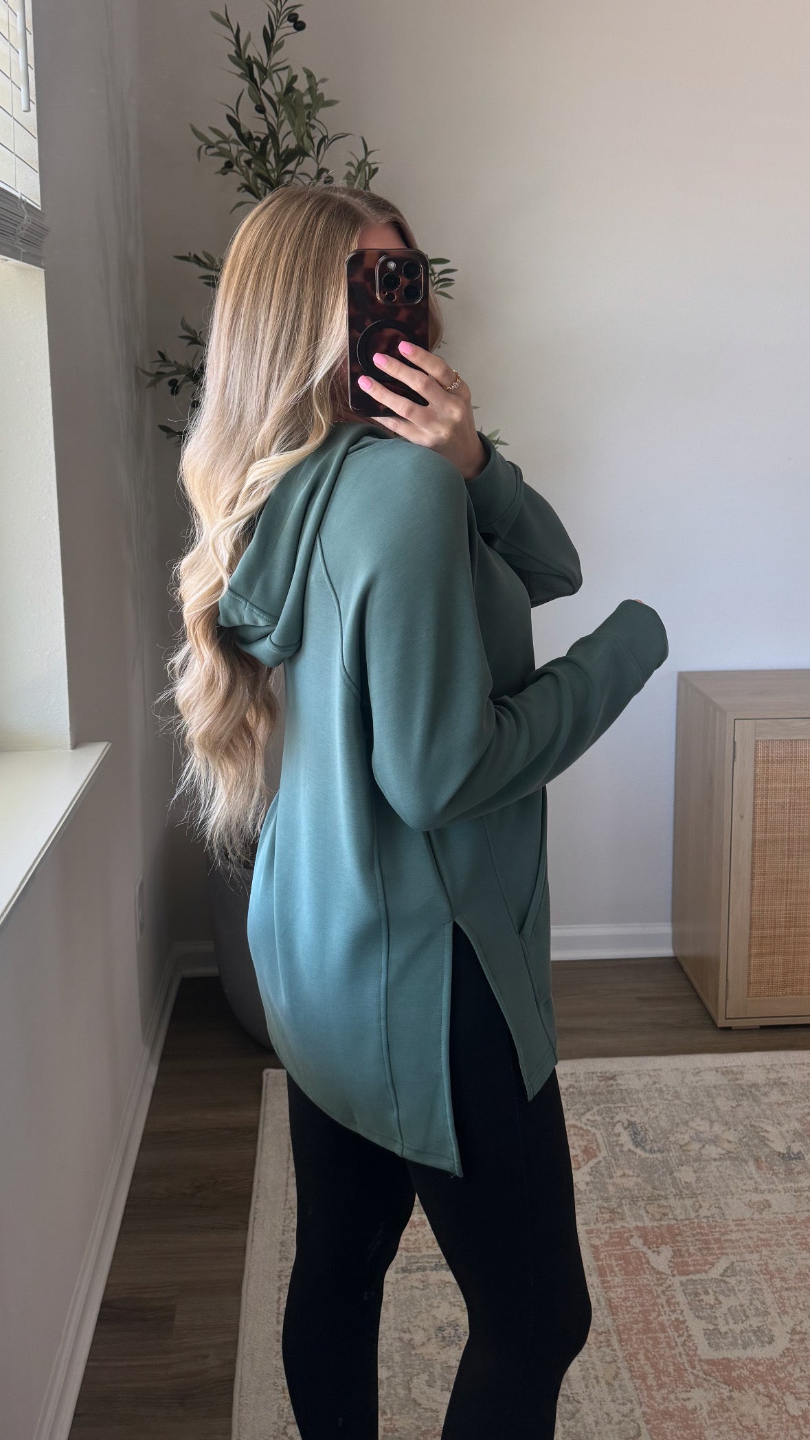 Cloud Scuba Hoodie / Dusty Green