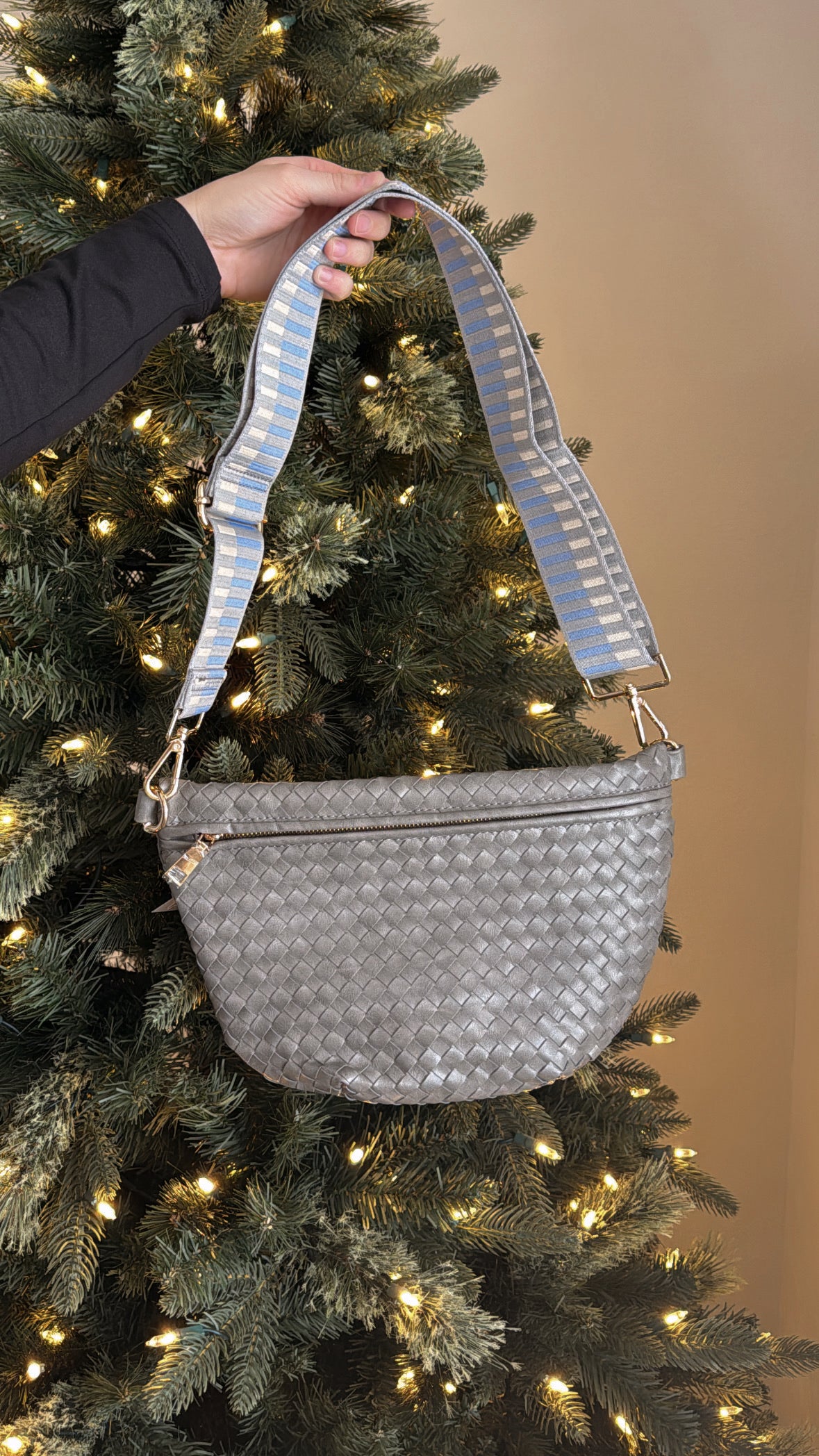 Woven Bum Bag / Grey