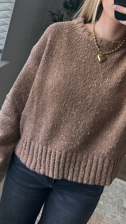 Everly Knit Sweater / Brown