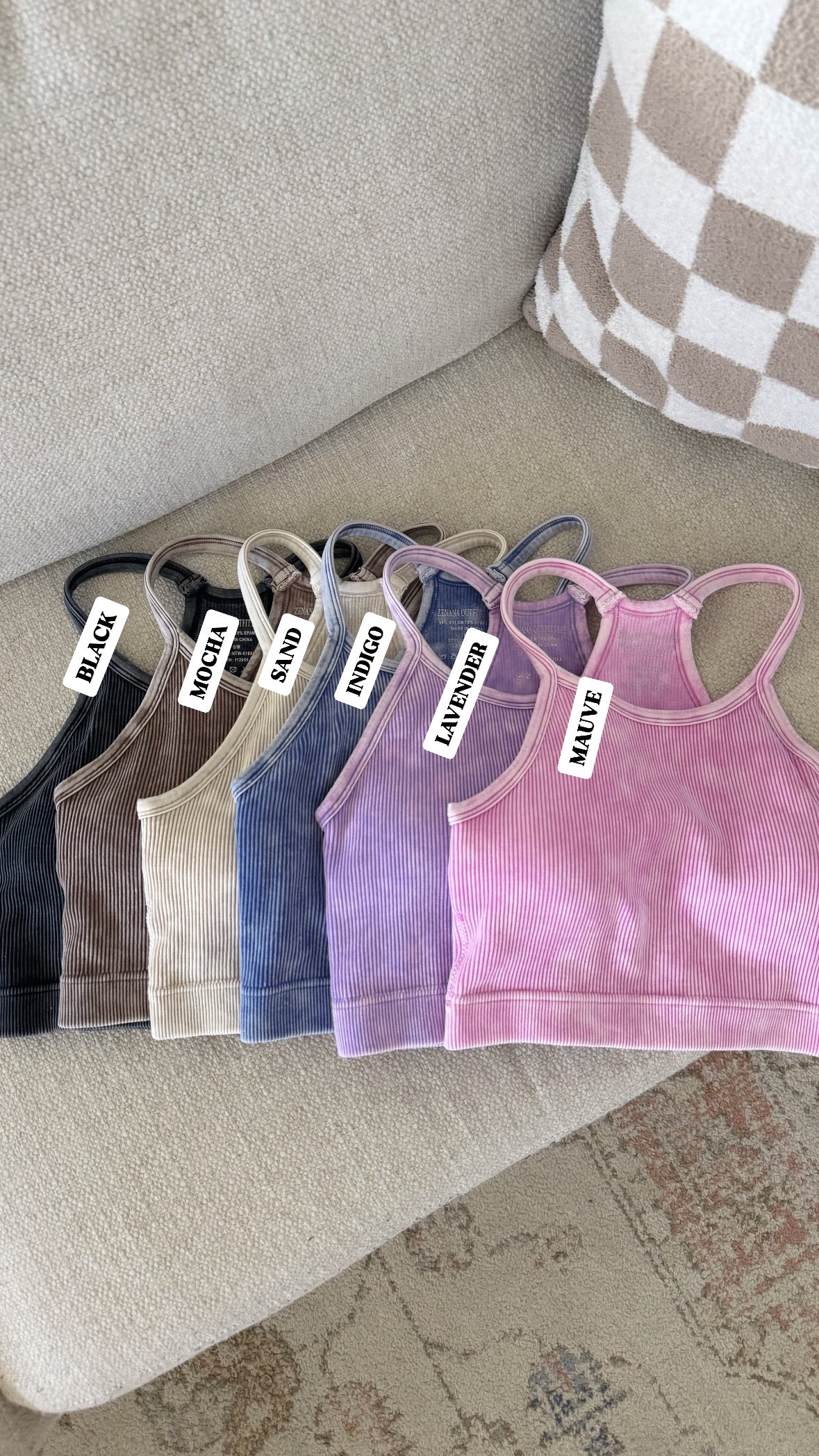 6 Colors / Spaghetti Strap Butter Tank