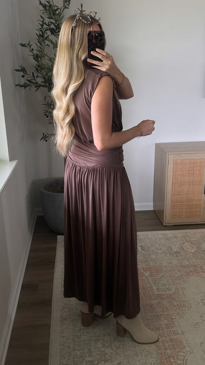 Harley Midi Skirt Set / Brown