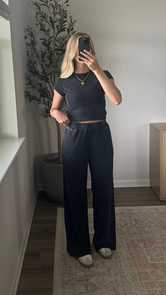 Cozy Lounge Set / Washed Black