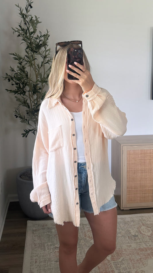 Poolside Gauze Top / Natural