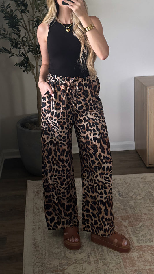 Lightweight Leopard Pants