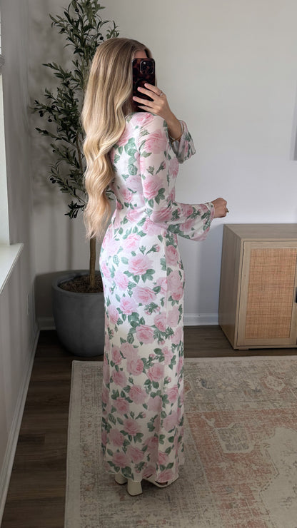 Rose Maxi Dress / Pink