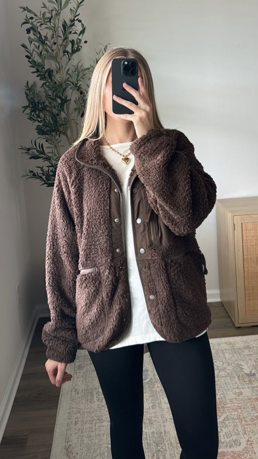 Sherpa Jacket / Dark Brown