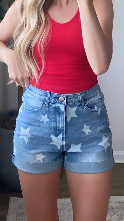 Denim Star Shorts