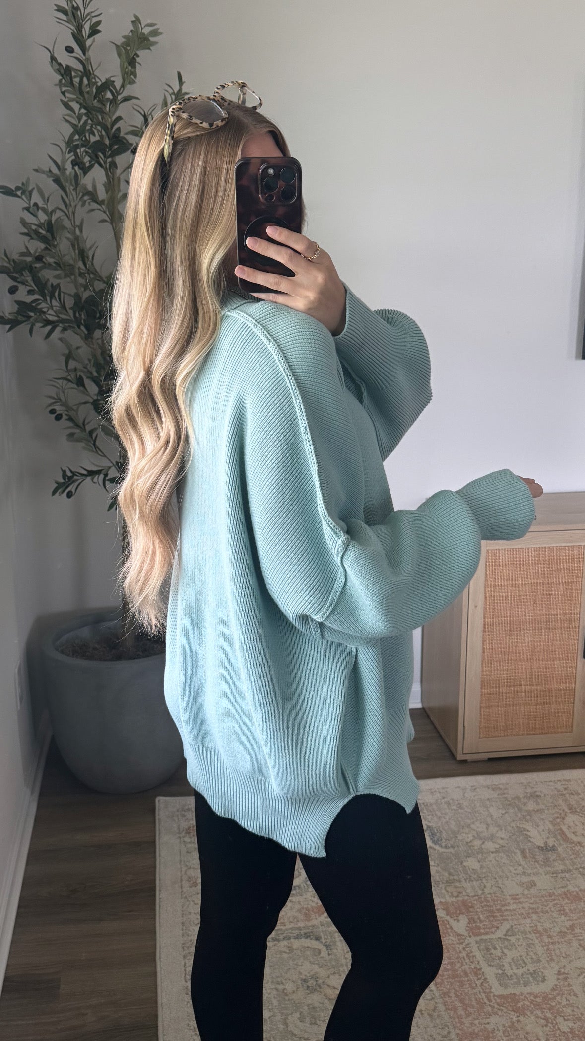 Oversized Essential Knit / Ice Blue