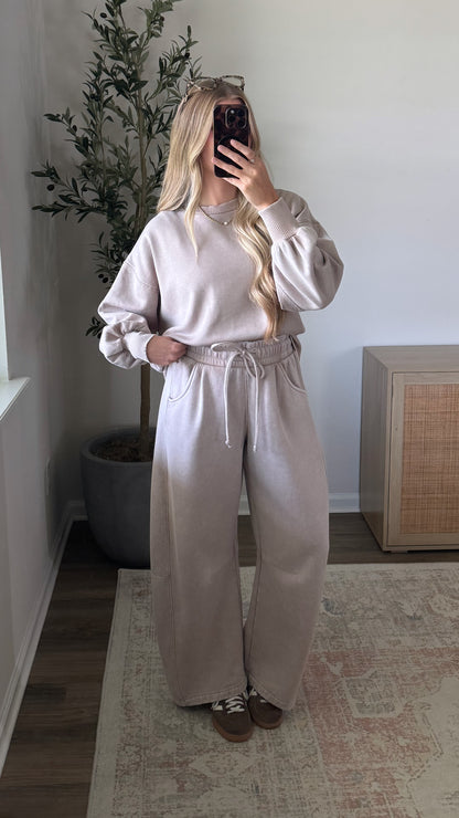 Everyday Barrel Sweatpants / Sand