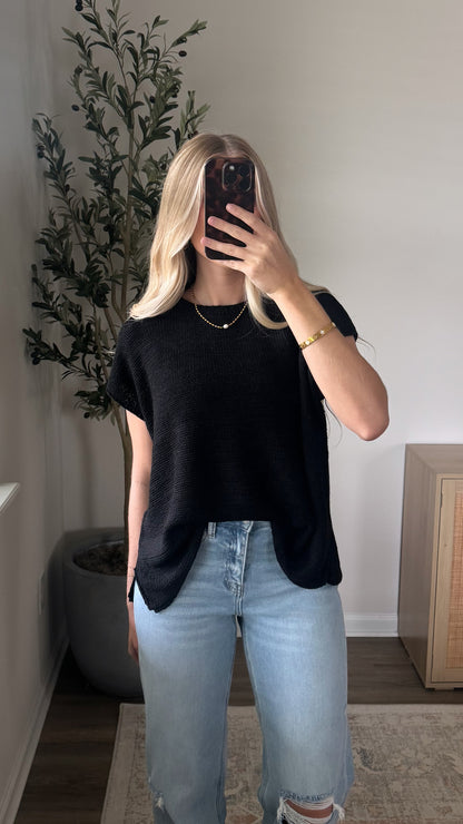 Brooke Sweater Vest / Black