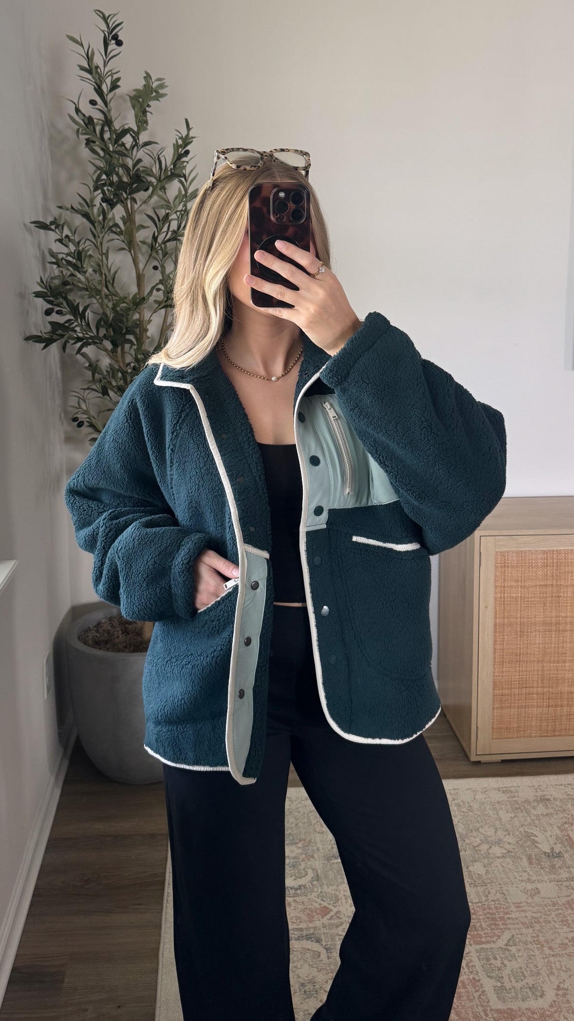 Sherpa Jacket / Dark Teal