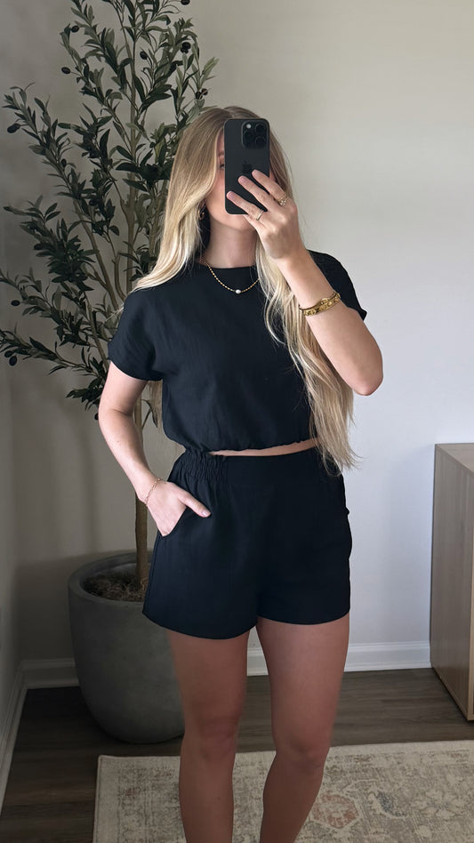 Dani Shorts Set / Black
