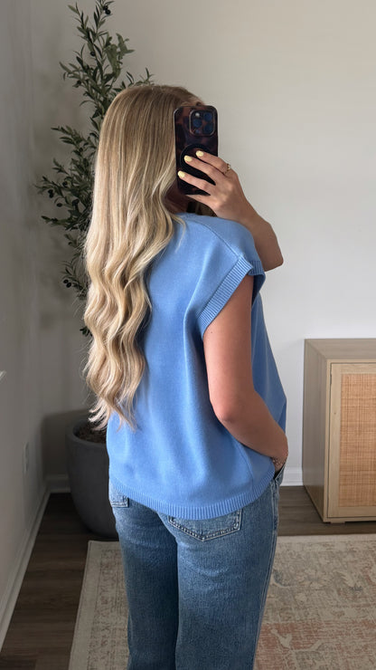 Classic Sweater Vest / Blue