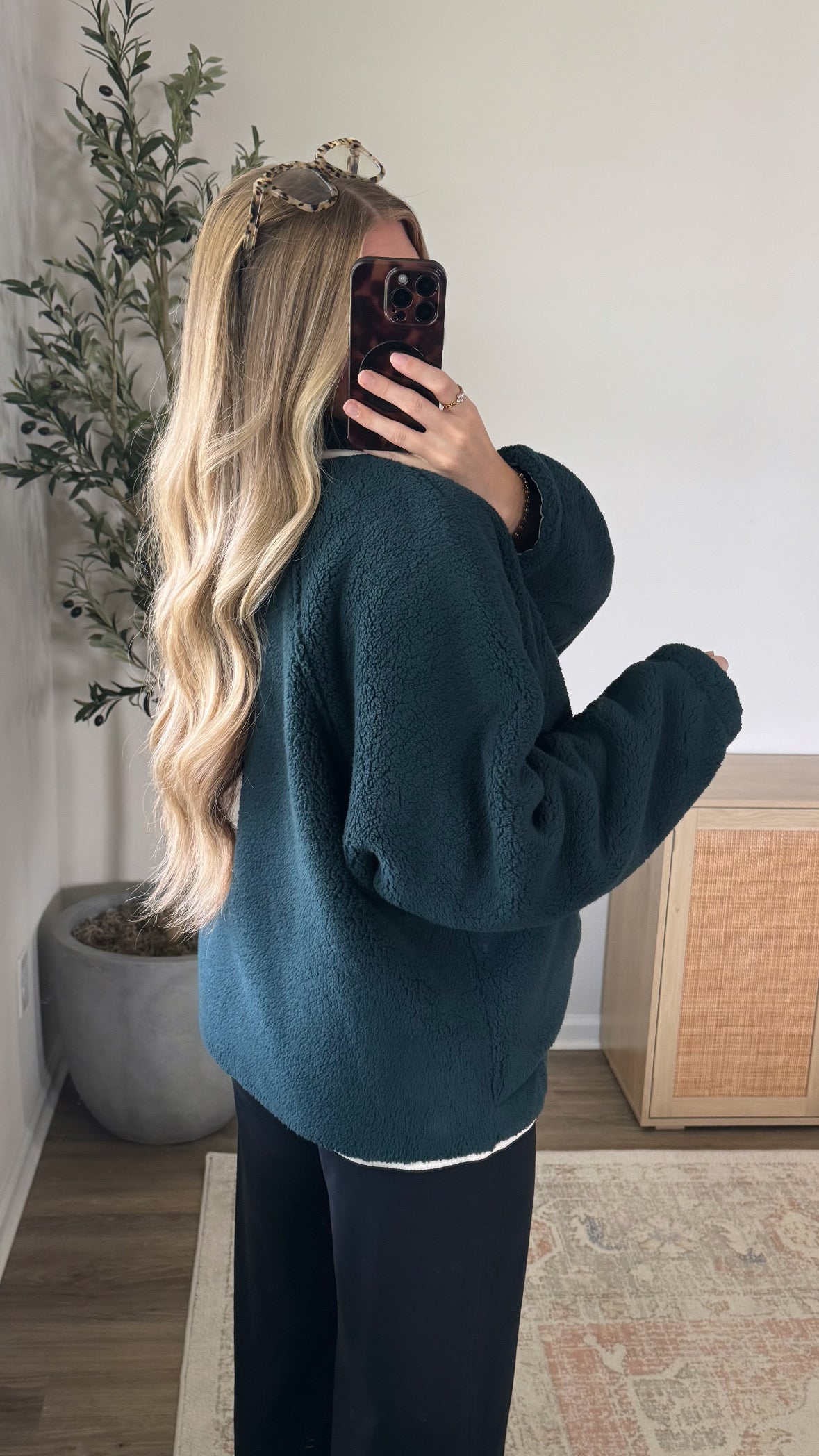 Sherpa Jacket / Dark Teal