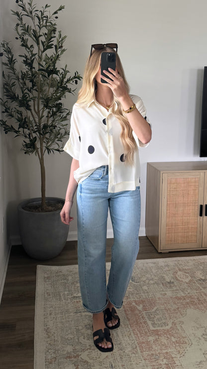 Polka Dot Blouse / Off White