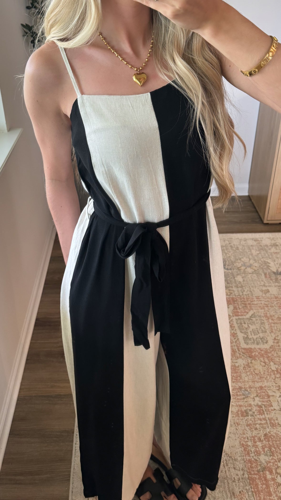 Colorblock Striped Jumpsuit