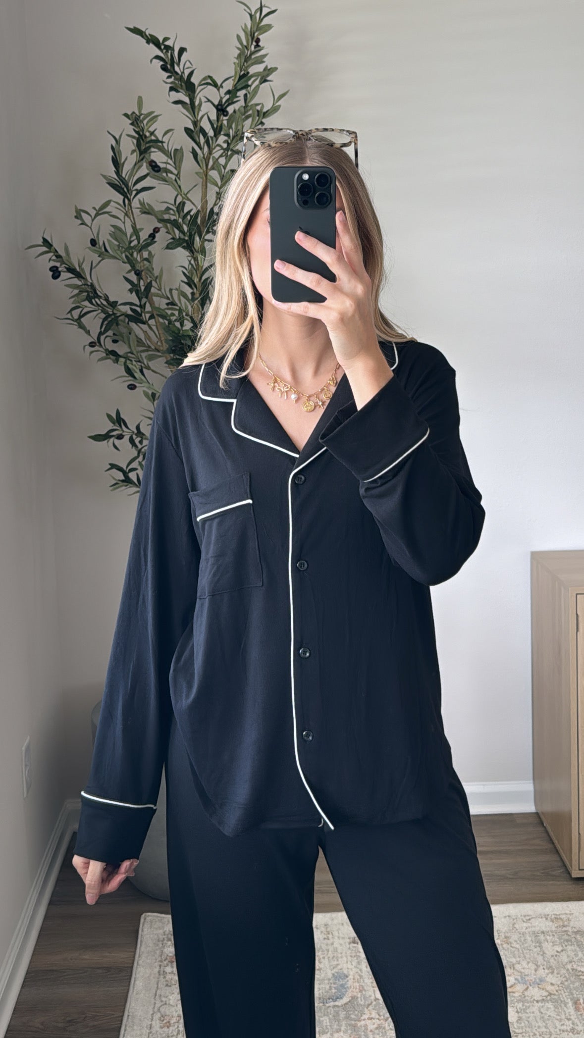 Butter Pajama Set / Black