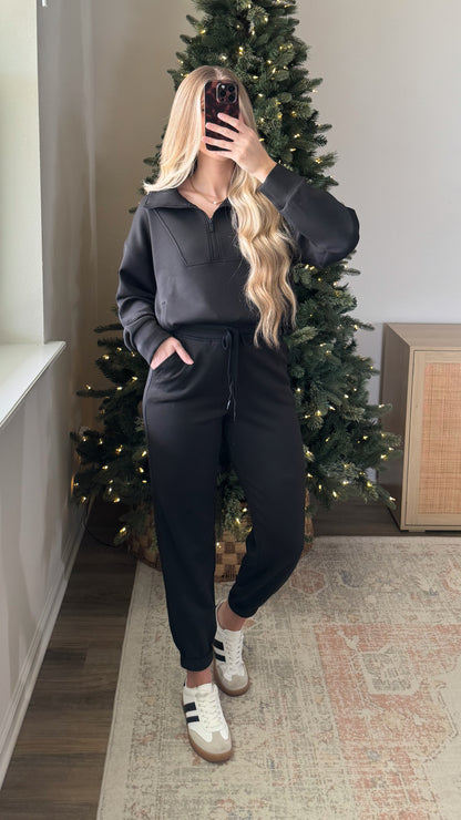 Scuba Jogger Lounge Set / Black