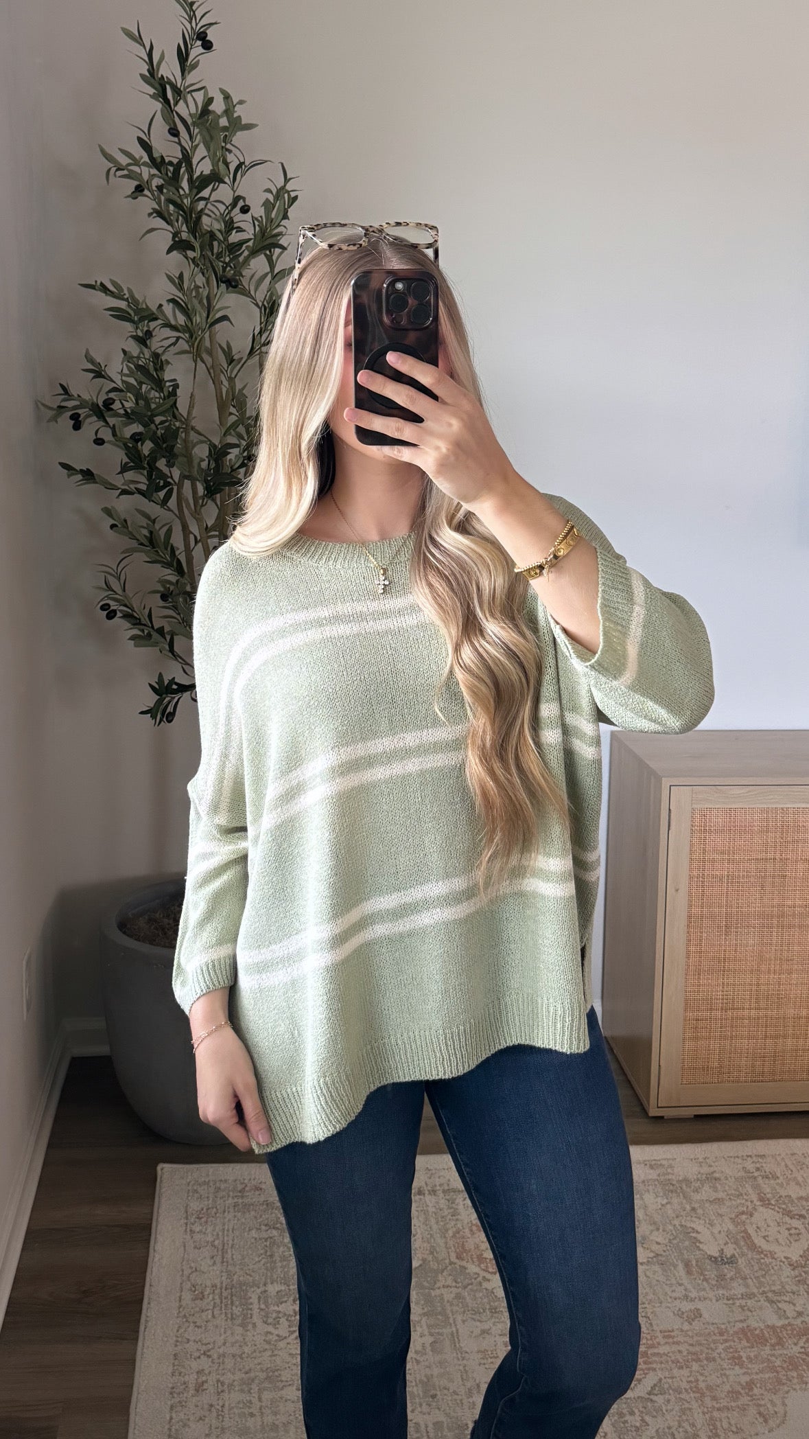Aria Knit Top / Sage