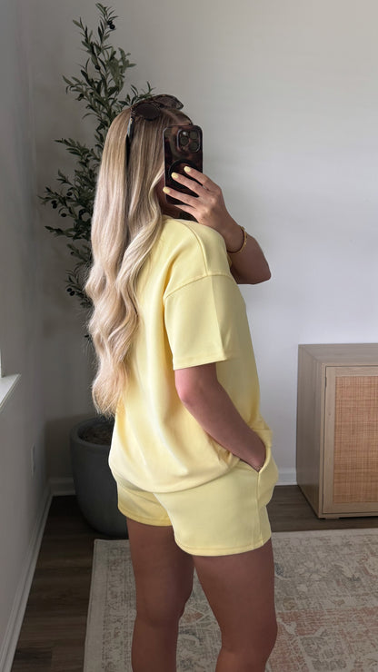 Sunshine Shorts Set / Yellow