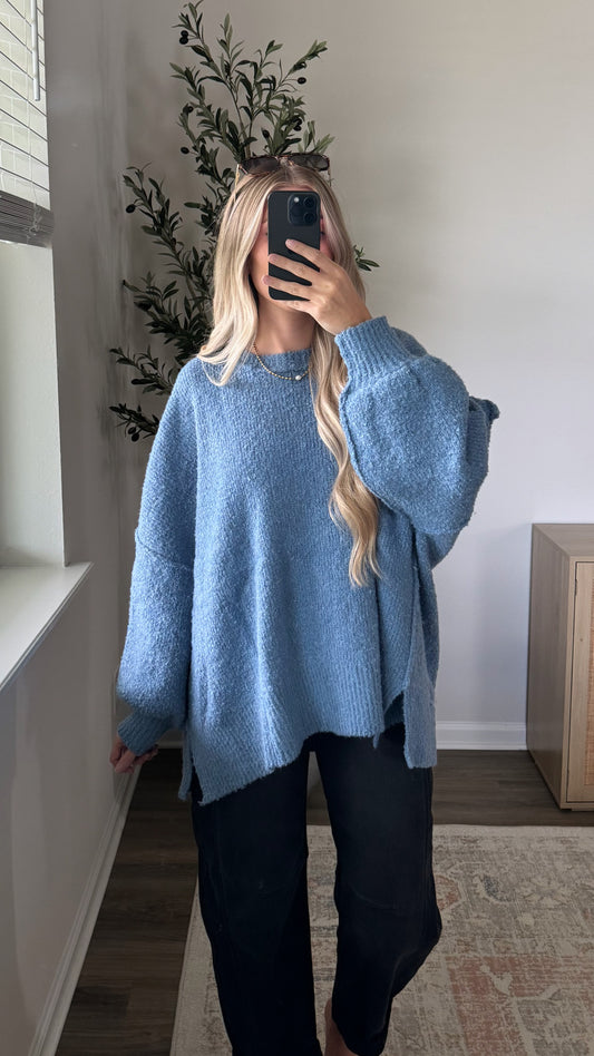 Oversized Sweater / Dusty Blue
