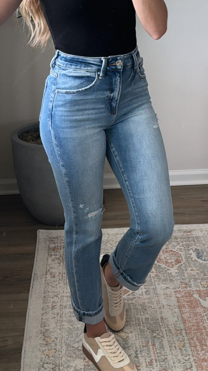 Risen Kelsey Jeans / Light Wash