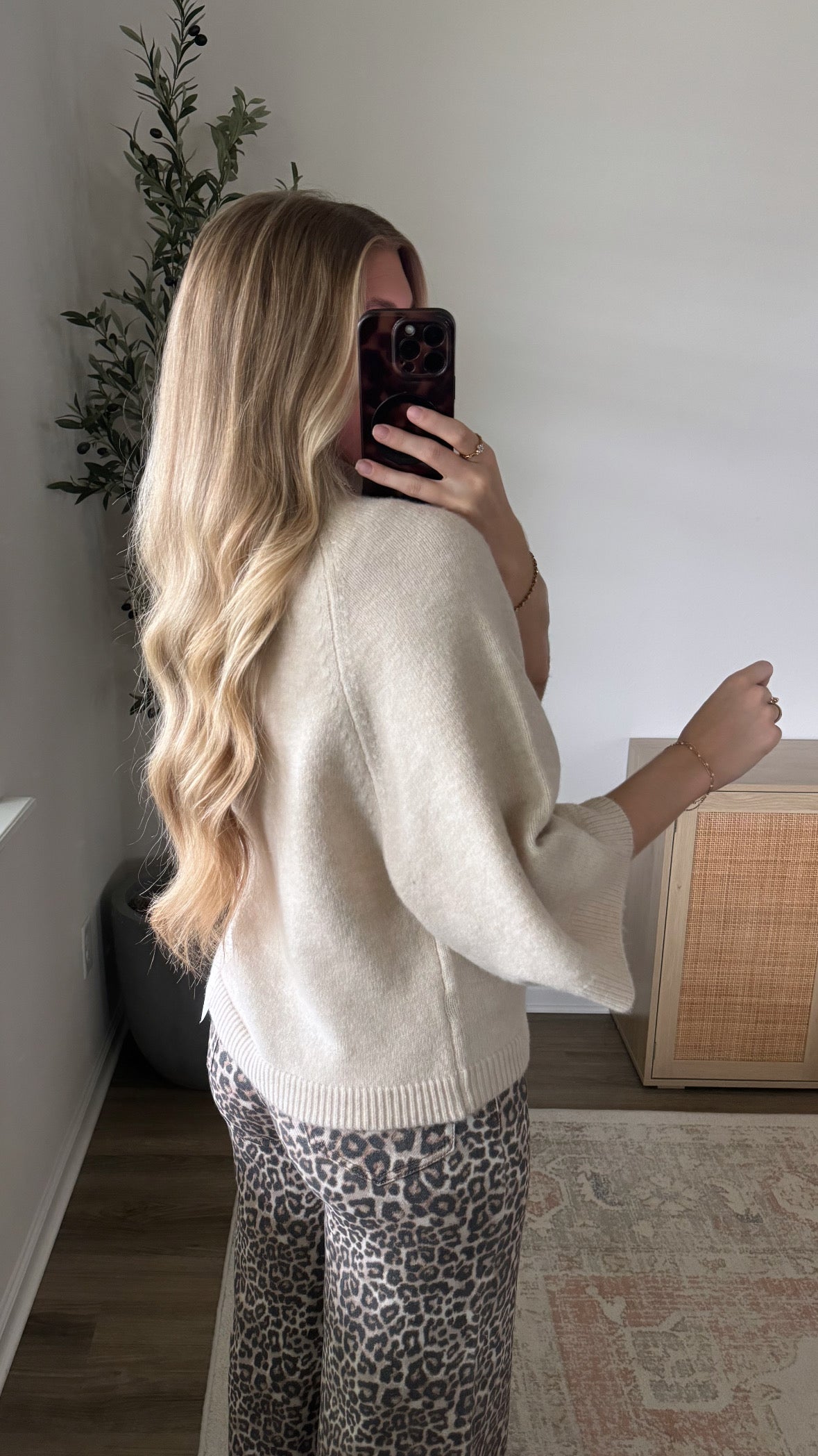 Mila Short Sleeve Turtleneck / Beige