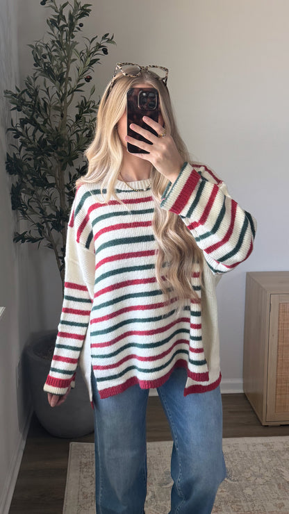 Very Merry Striped Sweater