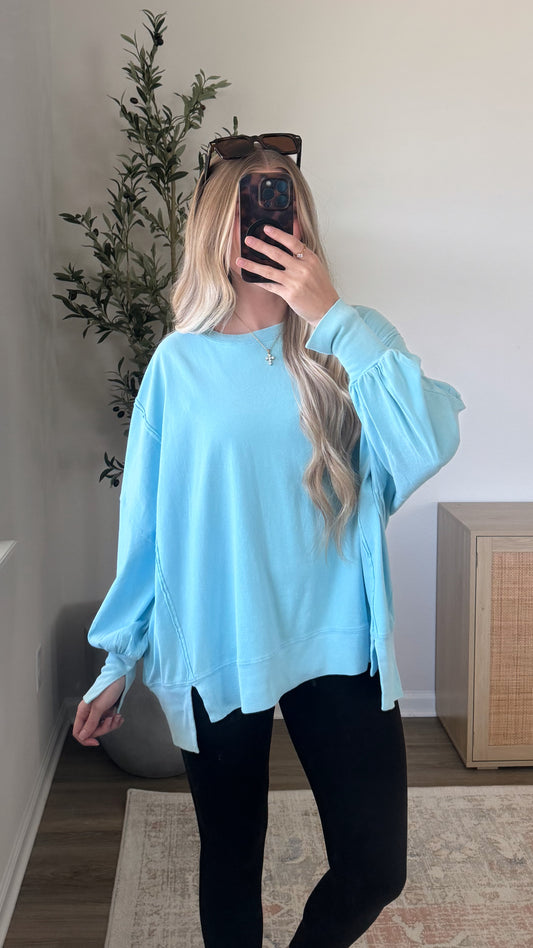 Skye Lightweight Long Sleeve / Light Blue